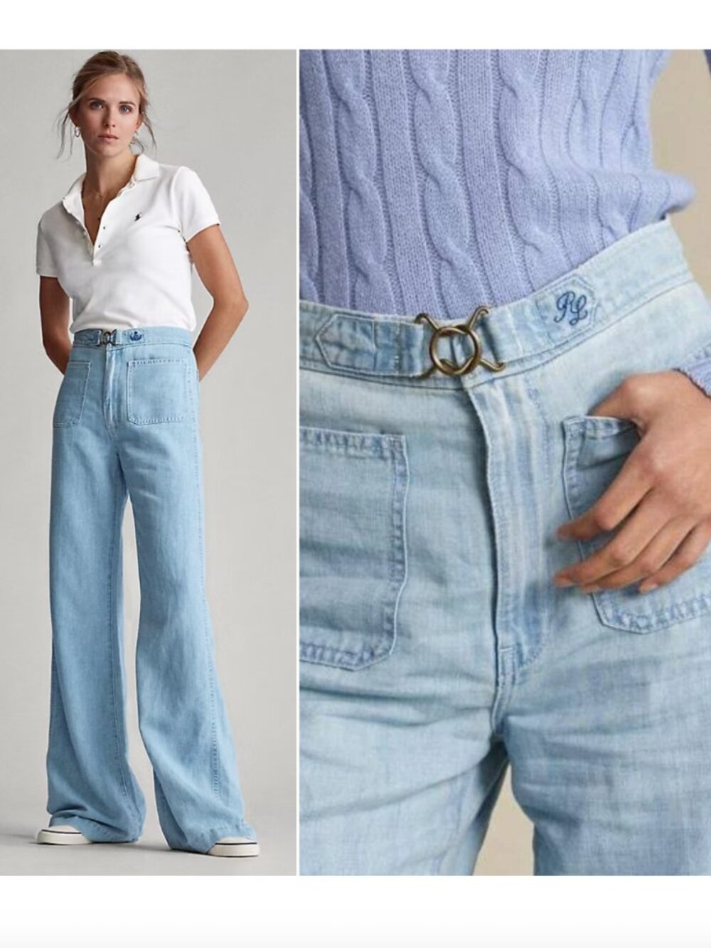 POLO RALPH LAUREN Wide Leg Margery jean sz 31